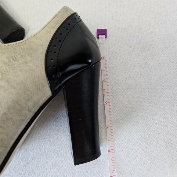 Saddle shoes heels Oxfords - Picture 2 of 6